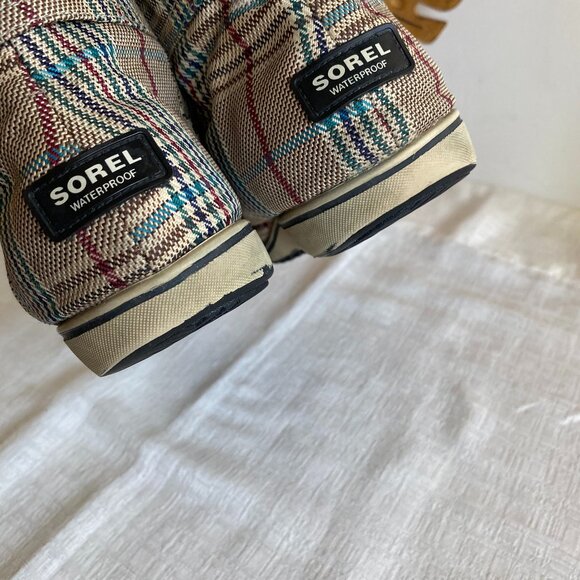 Sorelia Earhart 2011-12 Plaid Mid-Calf Boots Sz 8.5 - Picture 9 of 14